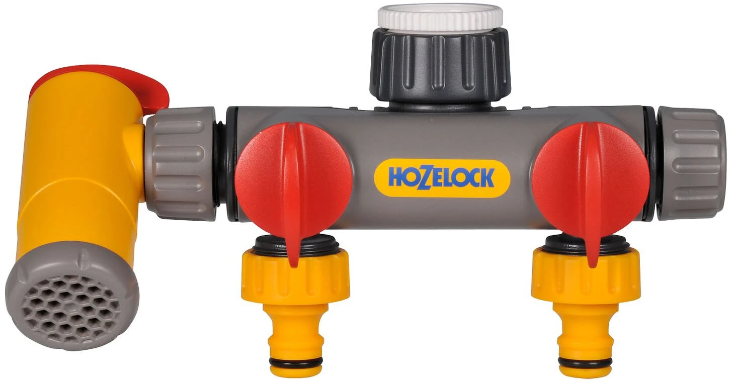 Hozelock Flowmax 3-Way Tap Connector - 2250 1 Hozelock Flowmax 3-Way Tap Connector - 2250