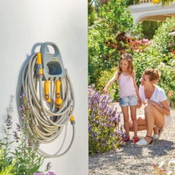 Hozelock Hose Hanger With 20m Of Hose And Fittings - 2364