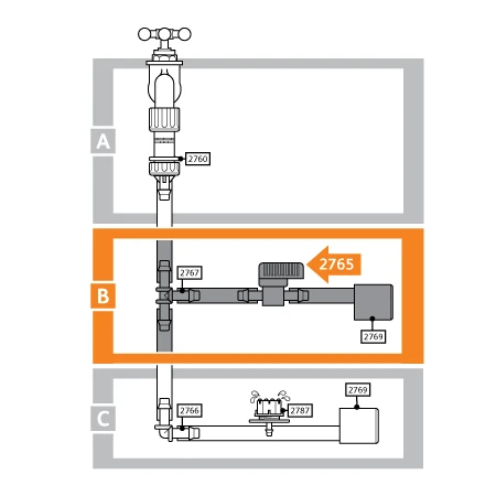 Hozelock Micro Irrigation Flow Control Valve - 2765 2 Hozelock Micro Irrigation Flow Control Valve - 2765 - Image 2
