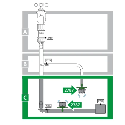Hozelock Micro Irrigation Adjustable Dripper - 2787 2 Hozelock Micro Irrigation Adjustable Dripper - 2787 - Image 2