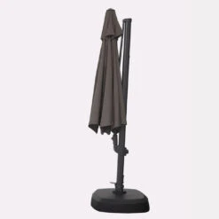 Kettler 3.5m Free Arm Parasol With LEDs And Wireless Speaker In Grey -Cheap Hozelock || Kettler || Bosch Store 3 5m free arm parasol Grey 2 1400