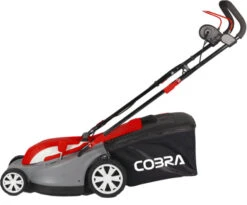 Cobra 15" Electric Lawnmower With Rear Roller -Cheap Hozelock || Kettler || Bosch Store COGTRM38 left large