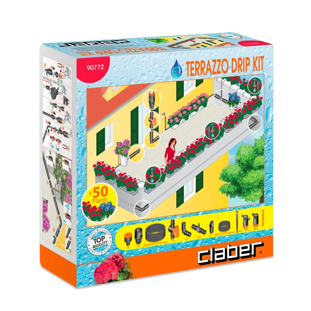 Claber Terrazzo Drip Kit 1 Claber Terrazzo Drip Kit