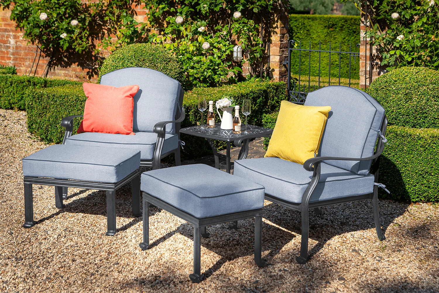 Hartman Amalfi Companion Set In Antique Grey/Platinum 1 Hartman Amalfi Companion Set In Antique Grey/Platinum