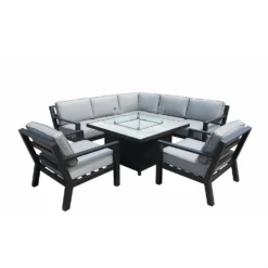 Hartman Apollo Square Corner Sofa Set With Lounge Chairs And Fire Pit Table In Carbon/Pewter 8 Hartman Apollo Square Corner Sofa Set With Lounge Chairs And Fire Pit Table In Carbon/Pewter -Cheap Hozelock || Kettler || Bosch Store L Apollo square corner fire pit chairs pewter silver birch