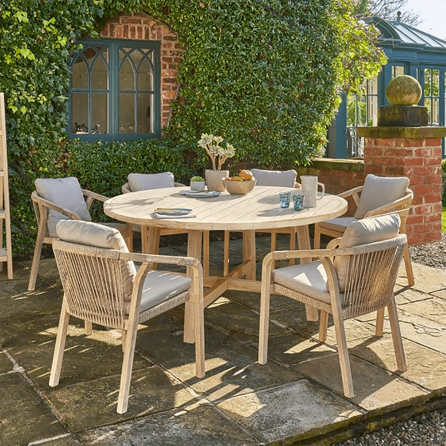 Kettler Cora Rope 6 Seater Dining Set 1 Kettler Cora Rope 6 Seater Dining Set