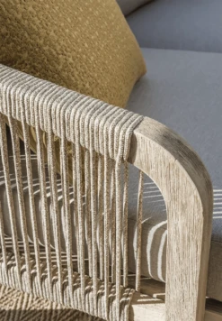 Kettler Cora Rope 3-Seater Garden Sofa 7 Kettler Cora Rope 3-Seater Garden Sofa -Cheap Hozelock || Kettler || Bosch Store L Kettler Cora 3 seat rope sofa detailing