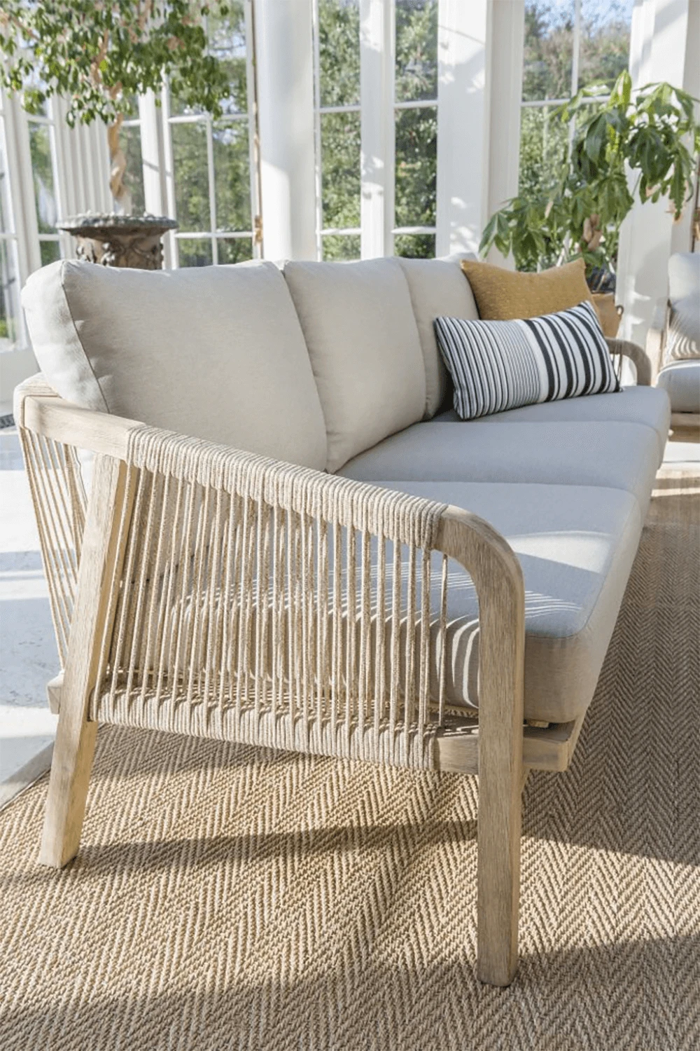 Kettler Cora Rope 3-Seater Garden Sofa 1 Kettler Cora Rope 3-Seater Garden Sofa