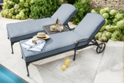 Hartman Amalfi Lounger Duet Set In Antique Grey / Platinum