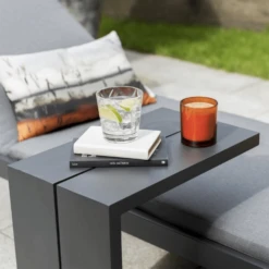 Kettler Elba Lounger And Side Table -Cheap Hozelock || Kettler || Bosch Store L kettler elba side table close up