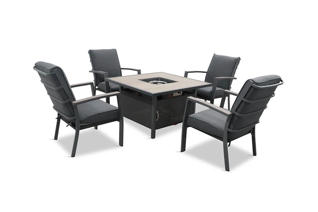 LG Monza Relaxer Set With Gas Firepit Table 4 LG Monza Relaxer Set With Gas Firepit Table - Image 4