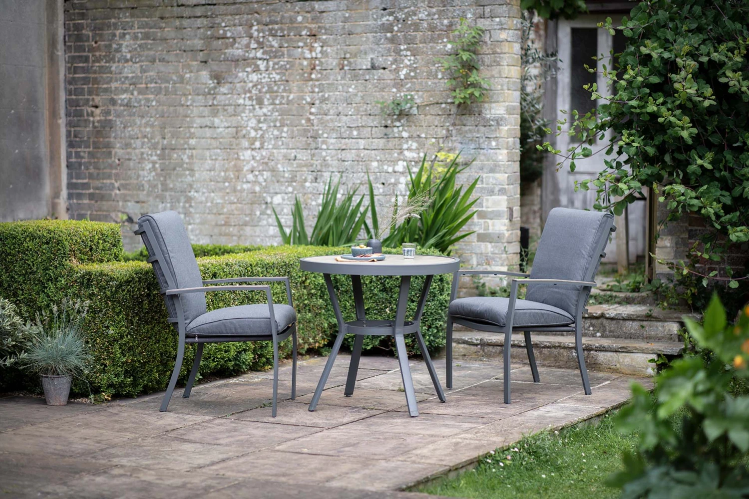 LG Monza Bistro Set With High Back Chairs 2 LG Monza Bistro Set With High Back Chairs - Image 2