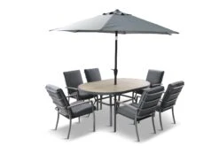LG Monza 6 Seat Set With Highback Armchairs And 3.0m Parasol 9 LG Monza 6 Seat Set With Highback Armchairs And 3.0m Parasol -Cheap Hozelock || Kettler || Bosch Store L1 MNZ SET6