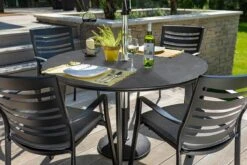 Hartman Aurora Round 4 Seater Set In Xerix / Flint