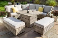 Hartman Heritage Grand Tuscan Square Corner Sofa Set In Beech / Dove