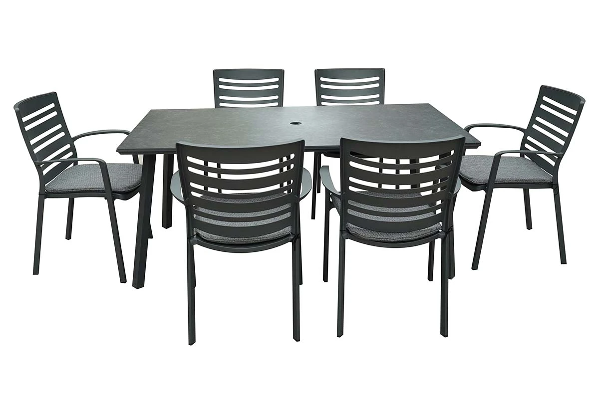 Hartman Aurora Rectangular 6 Seater Dining Set In Xerix/Zenith 2 Hartman Aurora Rectangular 6 Seater Dining Set In Xerix/Zenith - Image 2