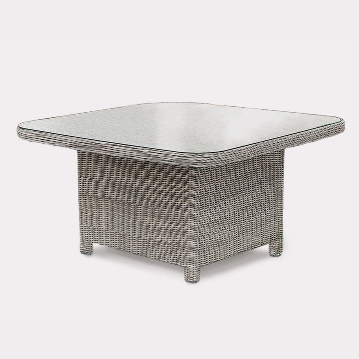 Kettler Palma Grande Corner Sofa Set With Glass Topped Table In White Wash / Taupe 5 Kettler Palma Grande Corner Sofa Set With Glass Topped Table In White Wash / Taupe - Image 5