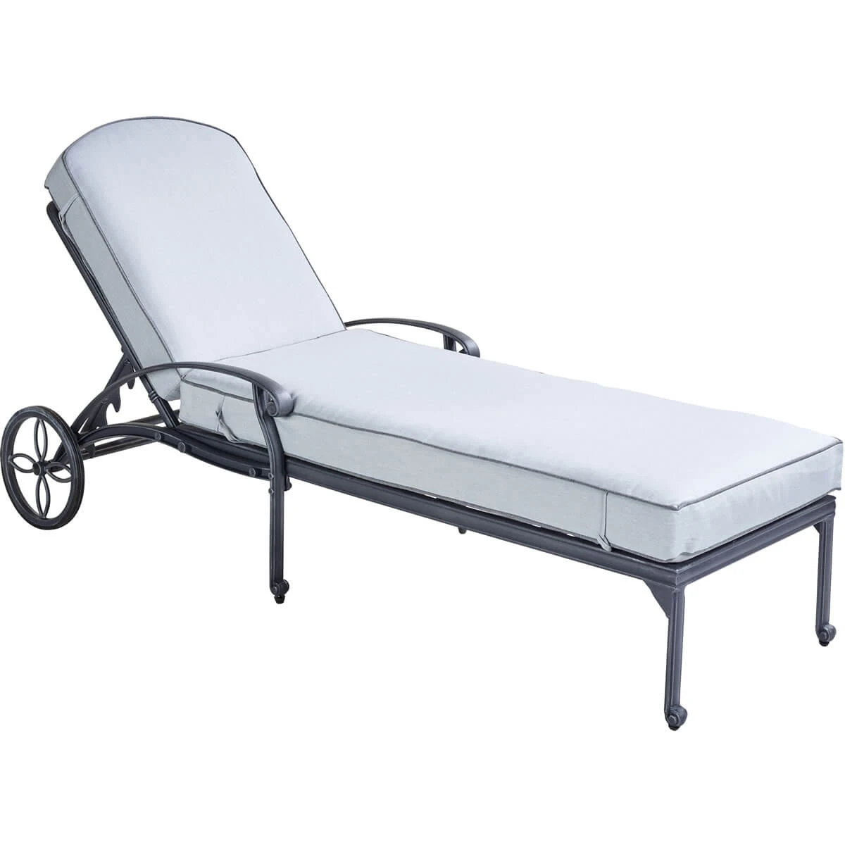 Hartman Amalfi Lounger In Antique Grey / Platinum 2 Hartman Amalfi Lounger In Antique Grey / Platinum - Image 2