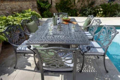 Hartman Capri 8 Seat Rectangular Dining Set In Antique Grey/Platinum -Cheap Hozelock || Kettler || Bosch Store capri antique rect giant