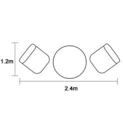 Hartman Heritage Tuscan Bistro Set In Ash / Slate -Cheap Hozelock || Kettler || Bosch Store heritage bistro footprint large