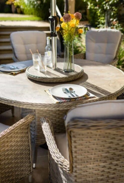 Hartman Heritage Tuscan 6 Seater Dining Set In Beech / Dove -Cheap Hozelock || Kettler || Bosch Store heritage tuscan 6 beech 4 giant