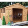 10 X 10 Overlap Double Door Apex Wooden Garden Shed