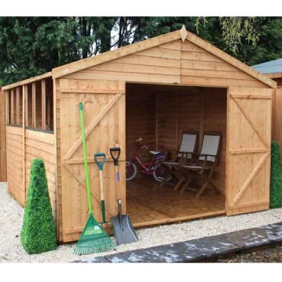 10 X 10 Overlap Double Door Apex Wooden Garden Shed 1 10 X 10 Overlap Double Door Apex Wooden Garden Shed