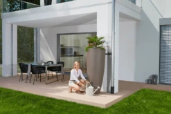 Garantia 2in1 Water Collector, 300 Litres, With Plant Cup In Taupe