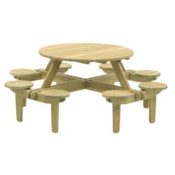 Pine FSC Gleneagles 8 Seater Picnic Table By Alexander Rose -Cheap Hozelock || Kettler || Bosch Store l 306 Cutout