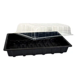 Nutley's Clear Plastic Full Size Seed Propagator Lid And Seed Tray - Tray: With Holes