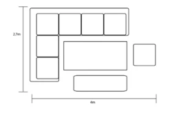 Hartman Apollo Rectangular Corner Sofa Set In Carbon/Pewter -Cheap Hozelock || Kettler || Bosch Store l Apollo rec dimensions