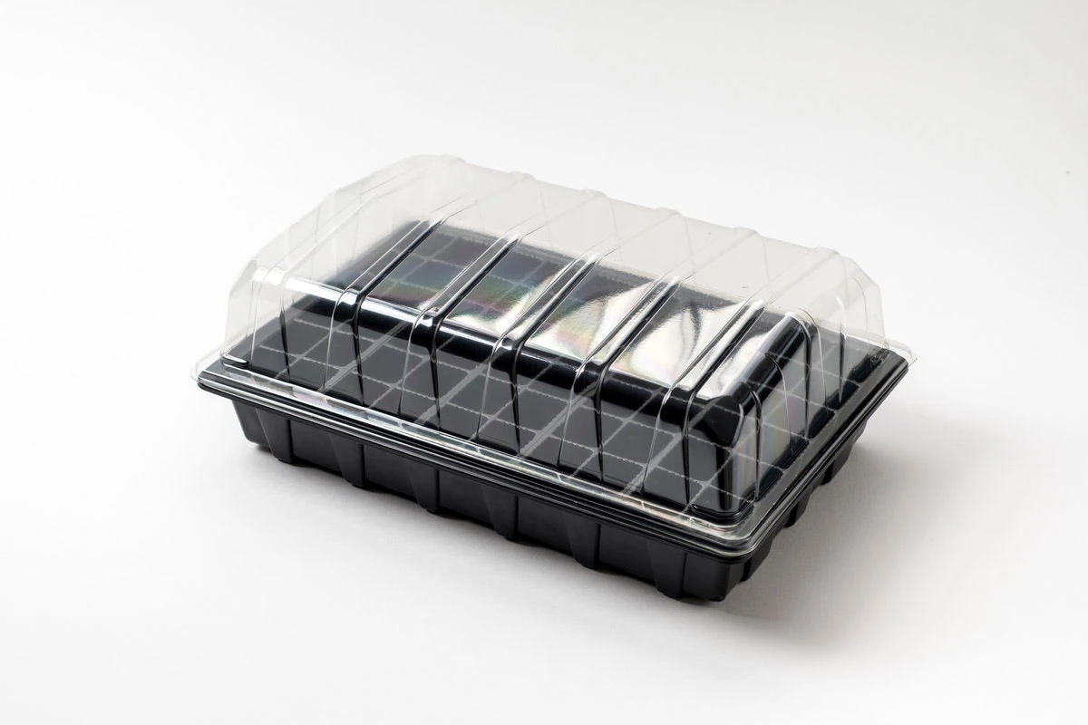 Nutleys 60 Cell Full Size Seed Propagator Set - Tray: Without Holes - Pack Quantity: 3 1 Nutleys 60 Cell Full Size Seed Propagator Set - Tray: Without Holes - Pack Quantity: 3