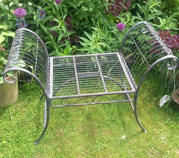 Ornate Metal Stool Plant Display Stand, 67cm 2 Ornate Metal Stool Plant Display Stand, 67cm - Image 2