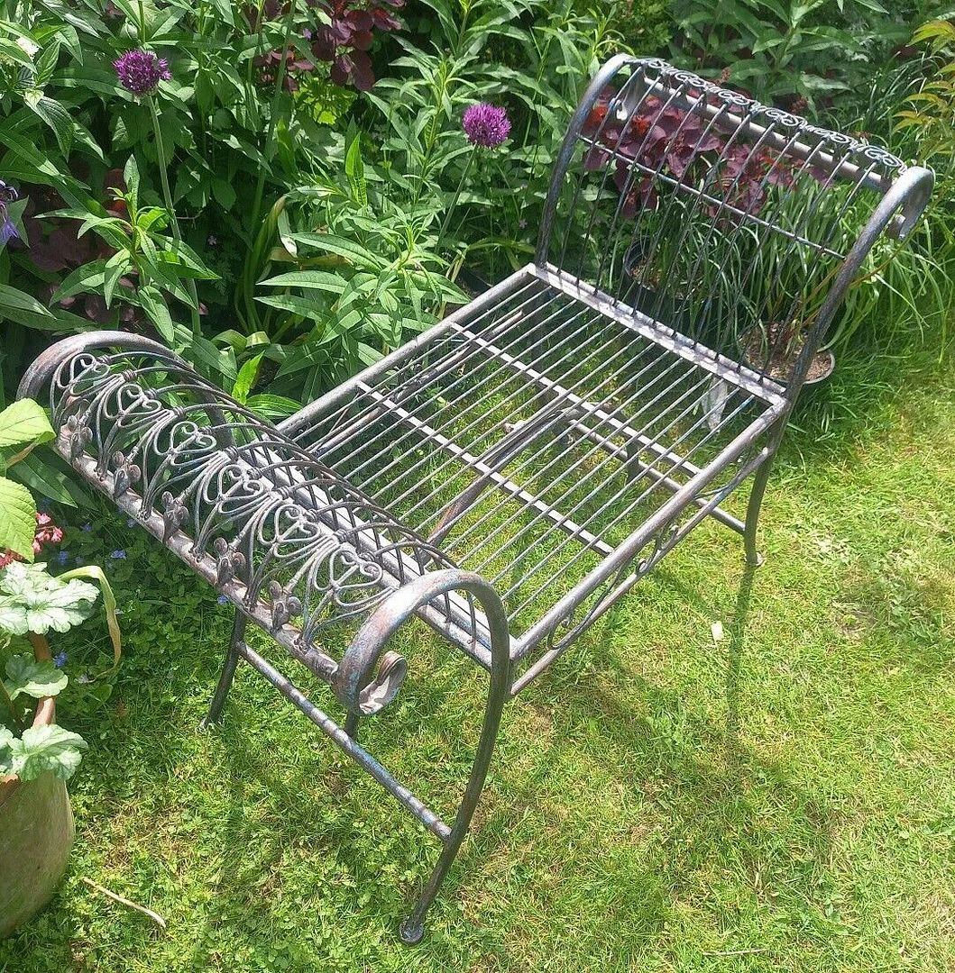 Ornate Metal Stool Plant Display Stand, 67cm 3 Ornate Metal Stool Plant Display Stand, 67cm - Image 3