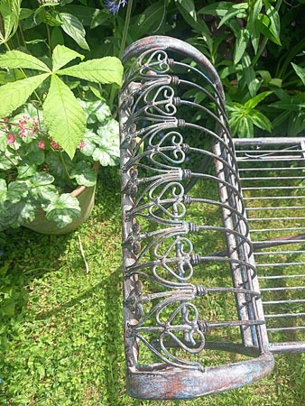 Ornate Metal Stool Plant Display Stand, 67cm 5 Ornate Metal Stool Plant Display Stand, 67cm - Image 5