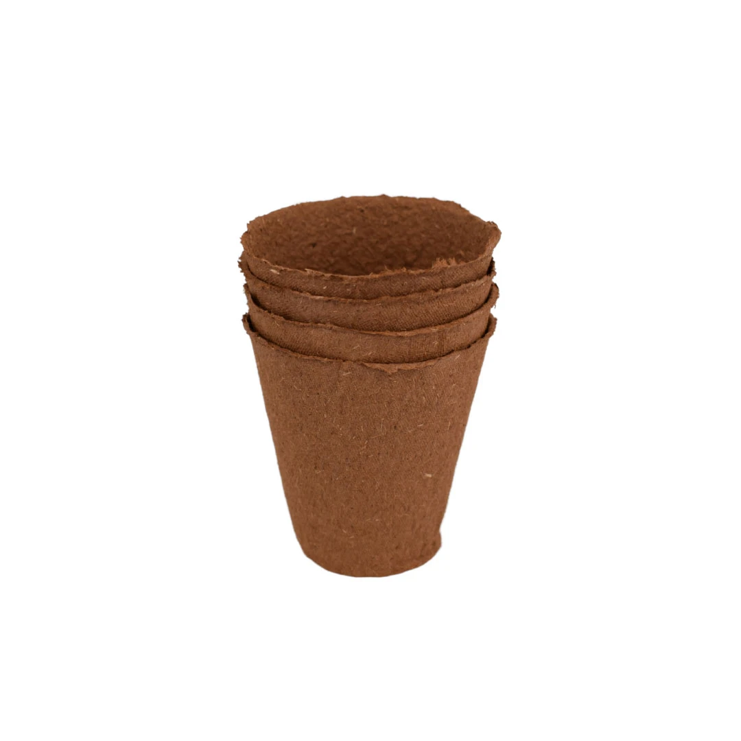 Nutley's 8cm Biodegradeable Organic Wood Fibre Plantable Plant Pots 3 Nutley's 8cm Biodegradeable Organic Wood Fibre Plantable Plant Pots - Image 3