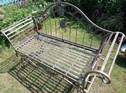 Ornate Verdigris Metal Garden Bench, 93cm X 107cm 7 Ornate Verdigris Metal Garden Bench, 93cm X 107cm -Cheap Hozelock || Kettler || Bosch Store l GF15 4