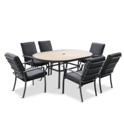 LG Monza 6 Seat Set With Highback Armchairs And 3.0m Parasol 10 LG Monza 6 Seat Set With Highback Armchairs And 3.0m Parasol -Cheap Hozelock || Kettler || Bosch Store l MNZ SET6