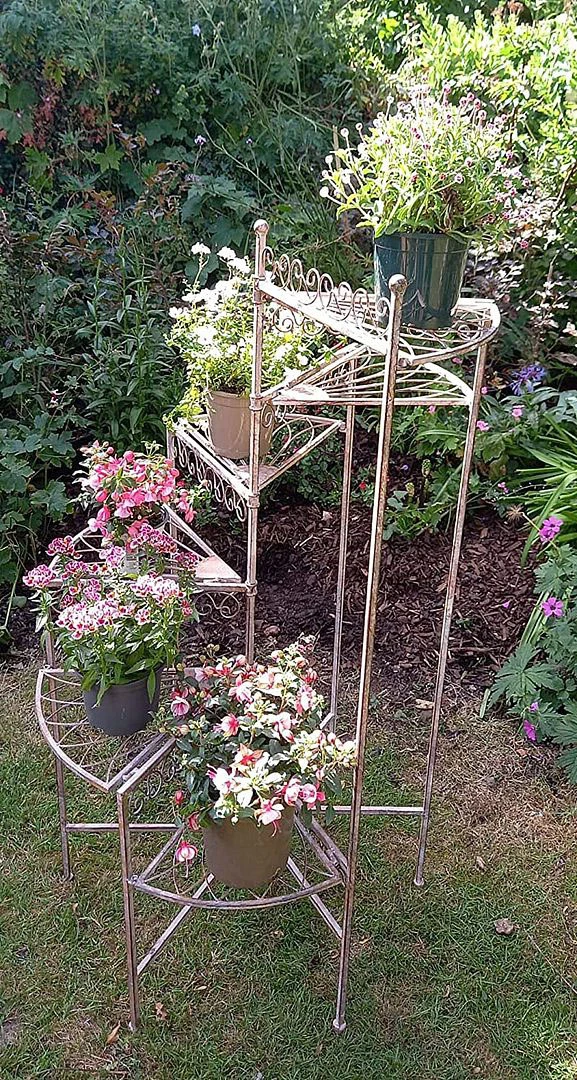 Spiral Staircase Tiered Pot Holder With Six Levels 2 Spiral Staircase Tiered Pot Holder With Six Levels - Image 2