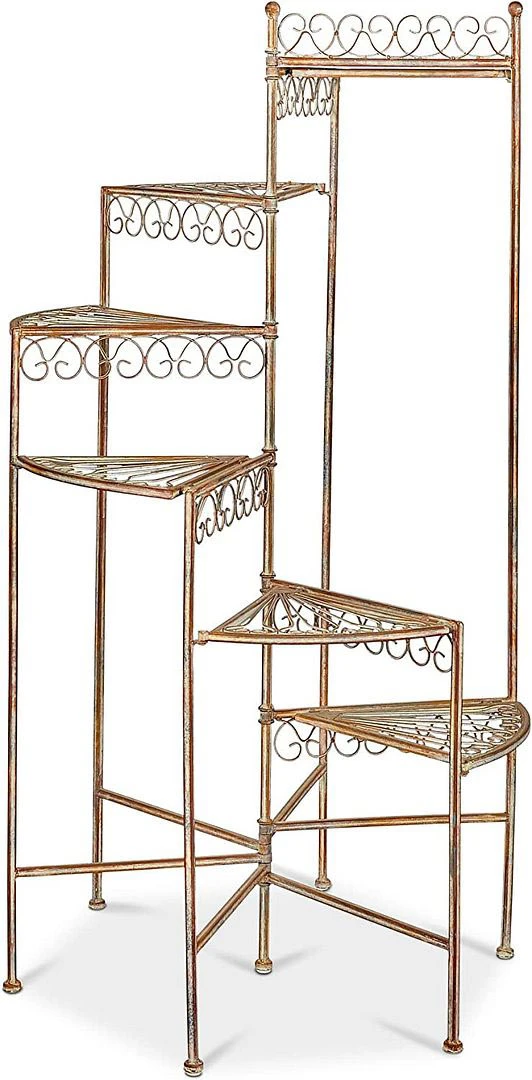 Spiral Staircase Tiered Pot Holder With Six Levels 5 Spiral Staircase Tiered Pot Holder With Six Levels - Image 5