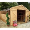15 X 10 Overlap Double Door Apex Wooden Garden Shed