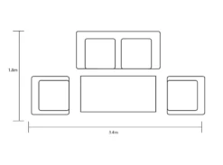 Hartman Amalfi Lounge Set With 2 Seater Sofa In Bronze/Amber -Cheap Hozelock || Kettler || Bosch Store l amalfi 2 seat lounge fp