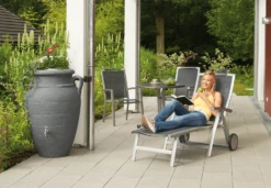 Garantia Antique Amphora Water Butt, 600 Litres, In Dark Granite