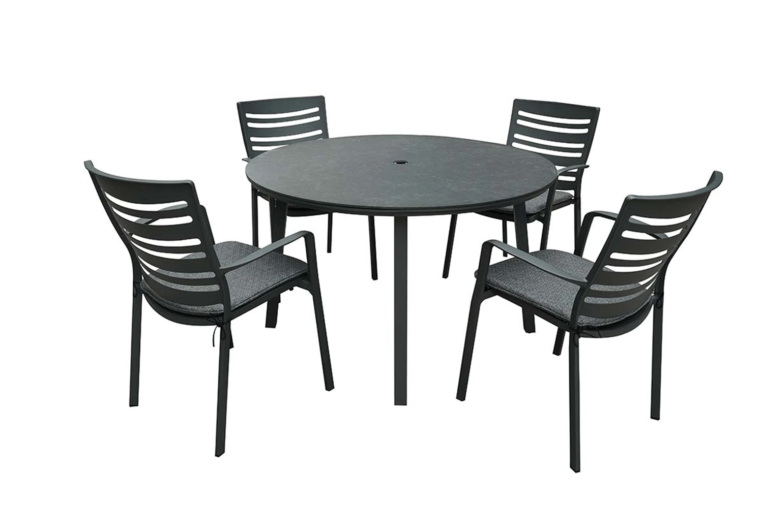 Hartman Aurora Round 4 Seater Set In Xerix / Flint 3 Hartman Aurora Round 4 Seater Set In Xerix / Flint - Image 3