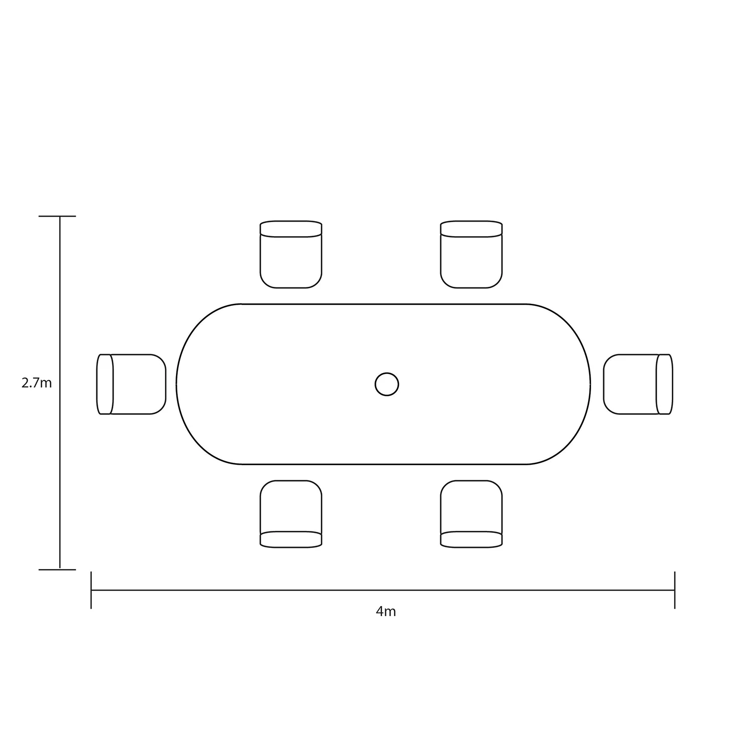 Hartman Berkeley 6 Seat Oval Dining Set In Antique Grey / Platinum 2 Hartman Berkeley 6 Seat Oval Dining Set In Antique Grey / Platinum - Image 2