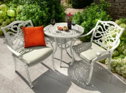 Hartman Capri Bistro Set In Maize / Wheatgrass