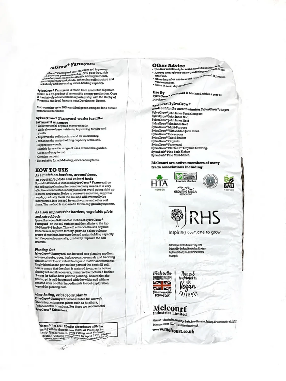 50 Litre Bag Of Melcourt Sylvagrow Farmyard Manure 3 50 Litre Bag Of Melcourt Sylvagrow Farmyard Manure - Image 3