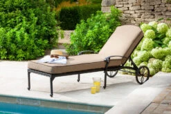 Hartman Amalfi Lounger With Cushion In Bronze / Amber