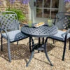 Hartman Berkeley Bistro Set In Antique Grey / Platinum