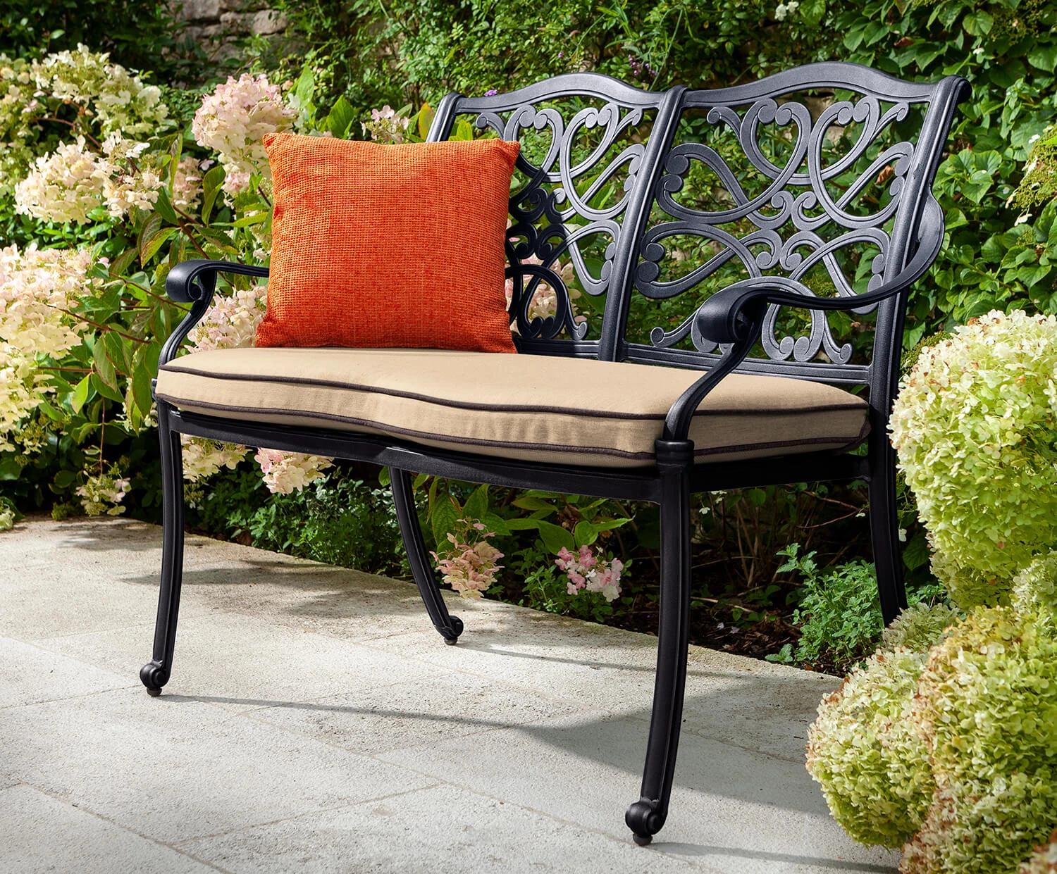 Hartman Capri 2 Seat Bench In Bronze/Amber 1 Hartman Capri 2 Seat Bench In Bronze/Amber